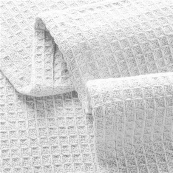 100% Cotton Thermal Blanket,Breathable Bed Blanket Twin Size,Soft Waffle Blanket - Picture 3 of 8